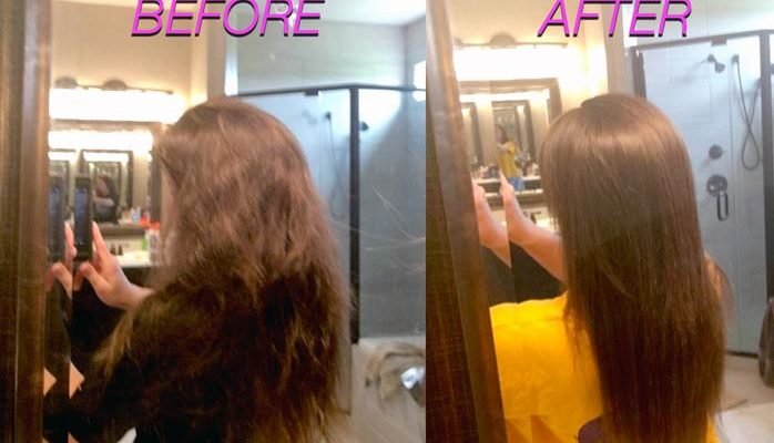 Keratin Treatment At Home - Before and After