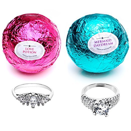 Mermaid Love Potion Bath Bombs Set with Ring Inside by Jackpot Candles