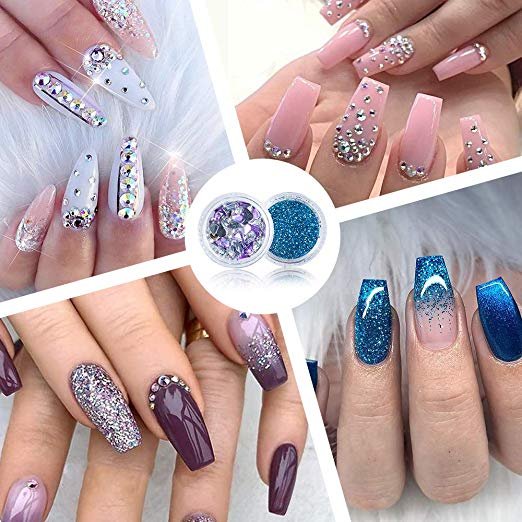 Nail design ideas with glitter (so sparkly!)