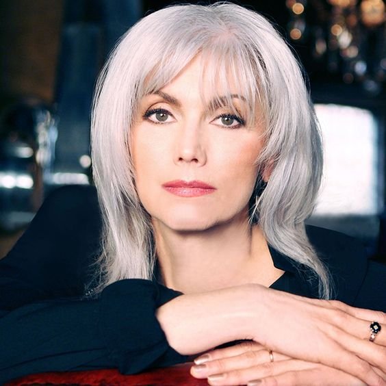 Emmylou Harris With Chic Silver Hair
